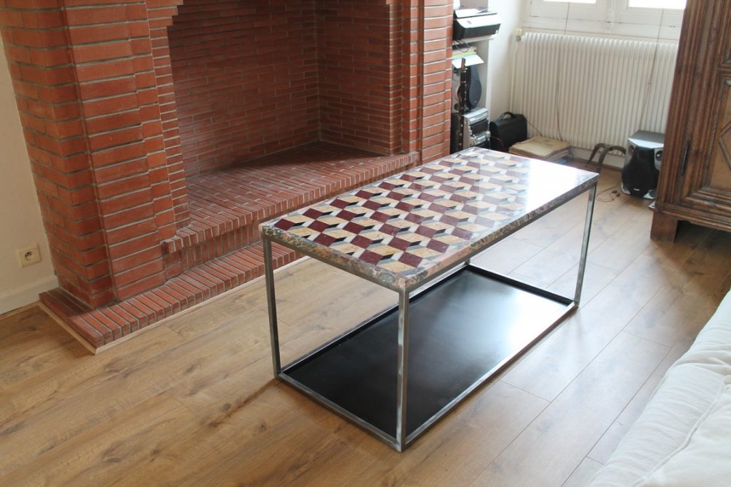 Réalisation d'un piètement Table basse métal Béarn Métal Design