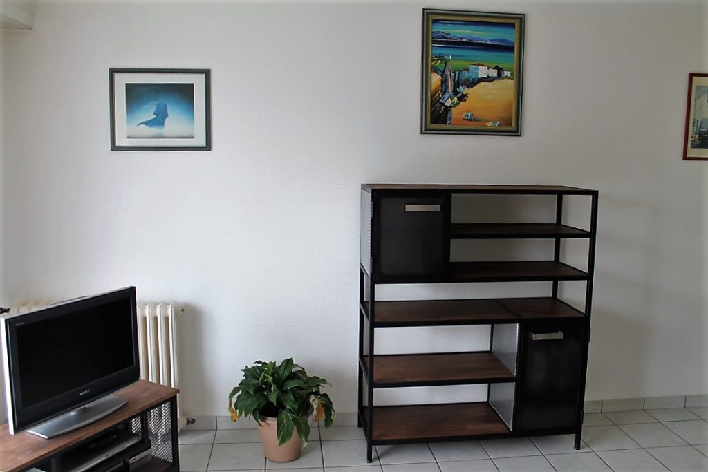 Bibliothèque bois/métal 2 portes plusieurs rangements Béarn Métal Design