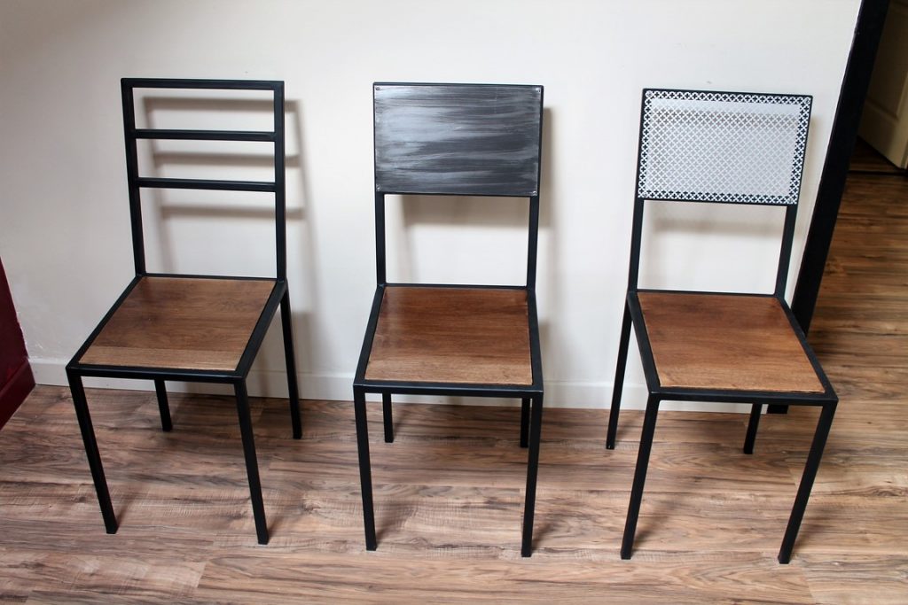 Chaises bois/métal Béarn Métal Design