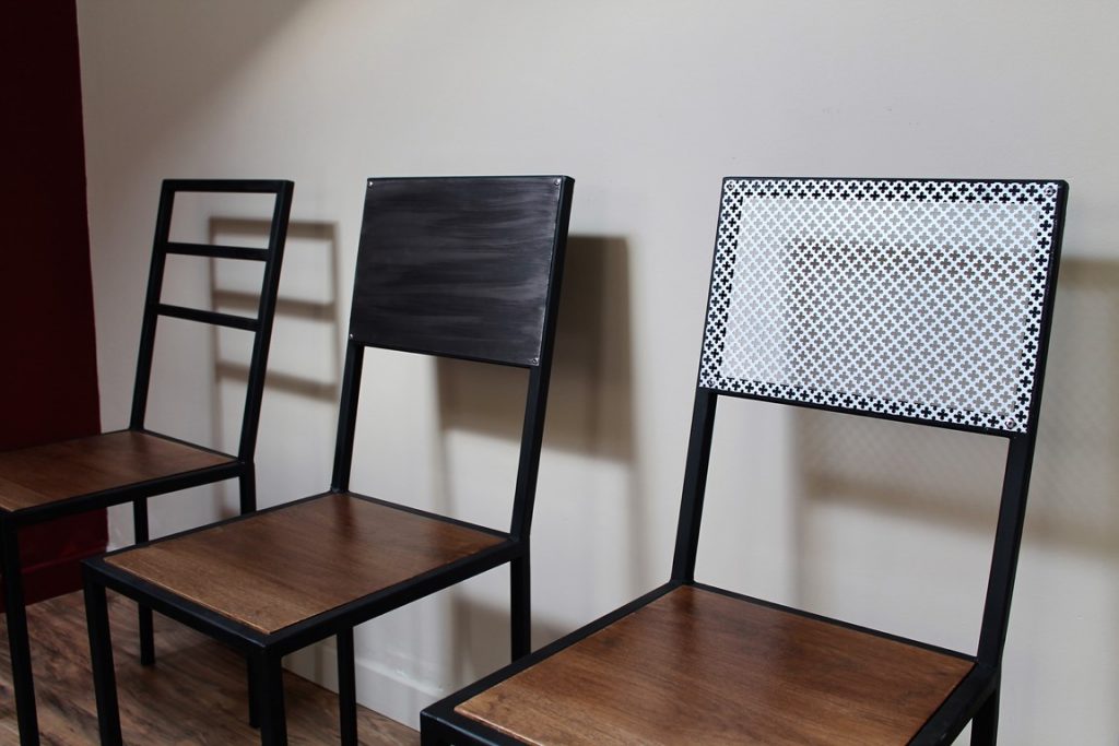 Chaises bois/métal Béarn Métal Design