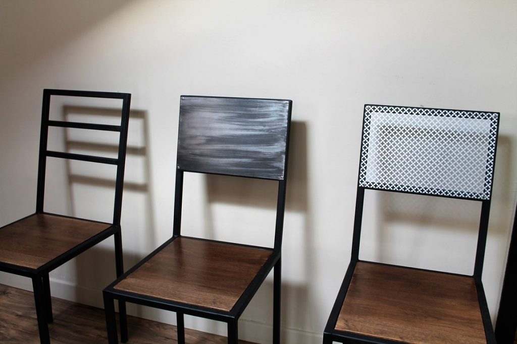 Chaises bois/métal différentes finitions Béarn Métal Design