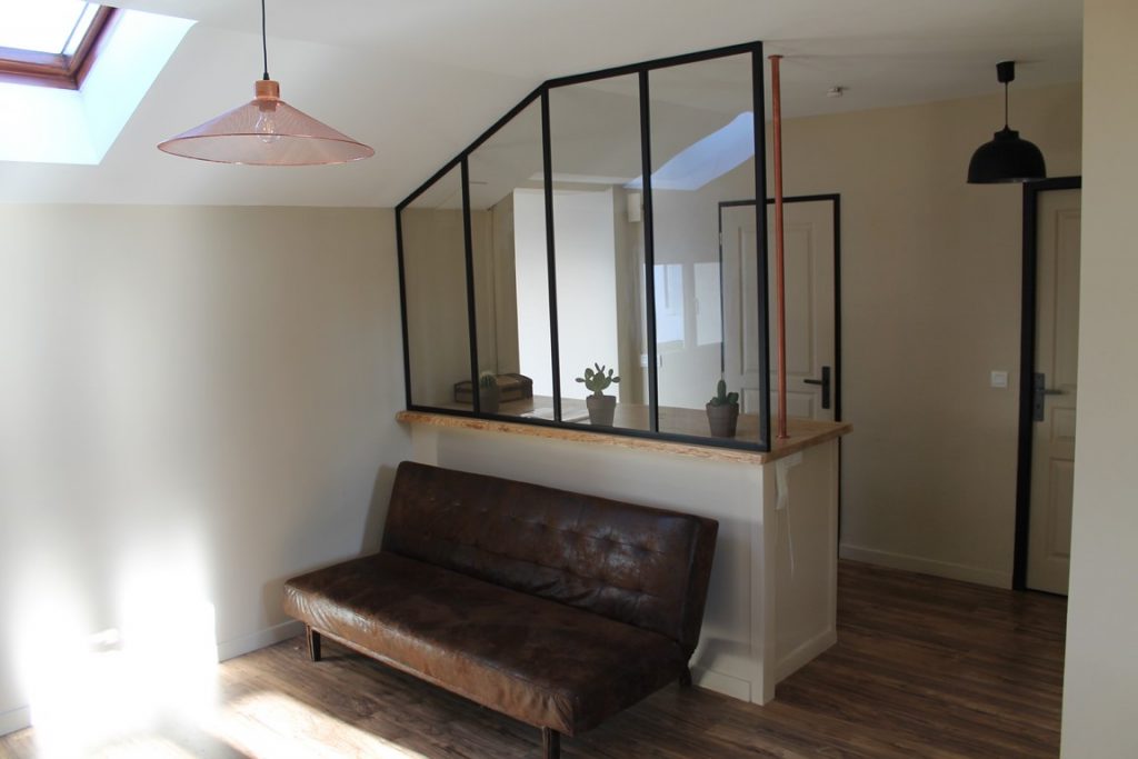 Verrière séparation entrée Béarn Métal Design