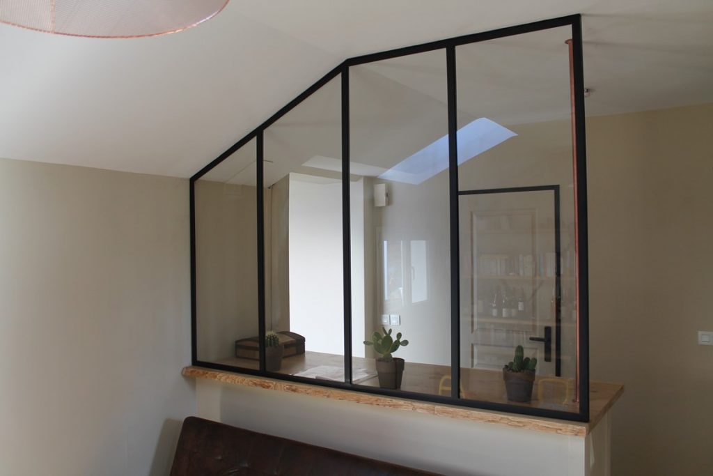 Verrière séparation entrée Béarn Métal Design