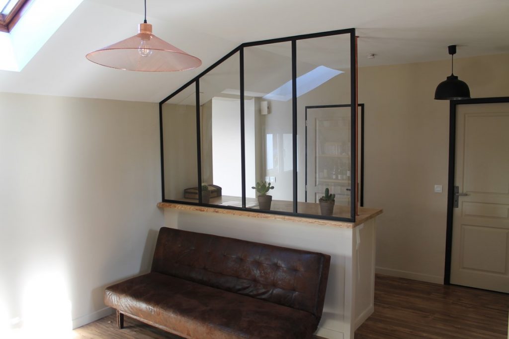Verrière séparation entrée Béarn Métal Design