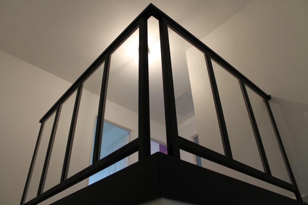 Garde corps full métal noir mat Béarn Métal Design