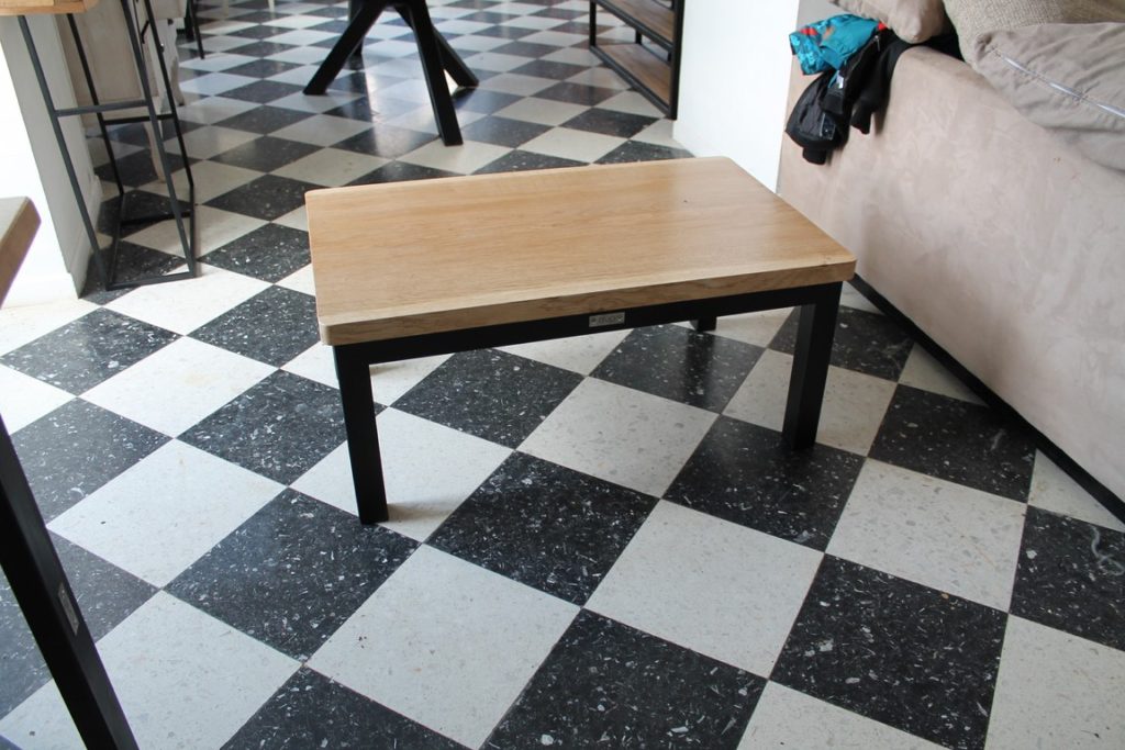 Table basse bois/métal Béarn Métal Design