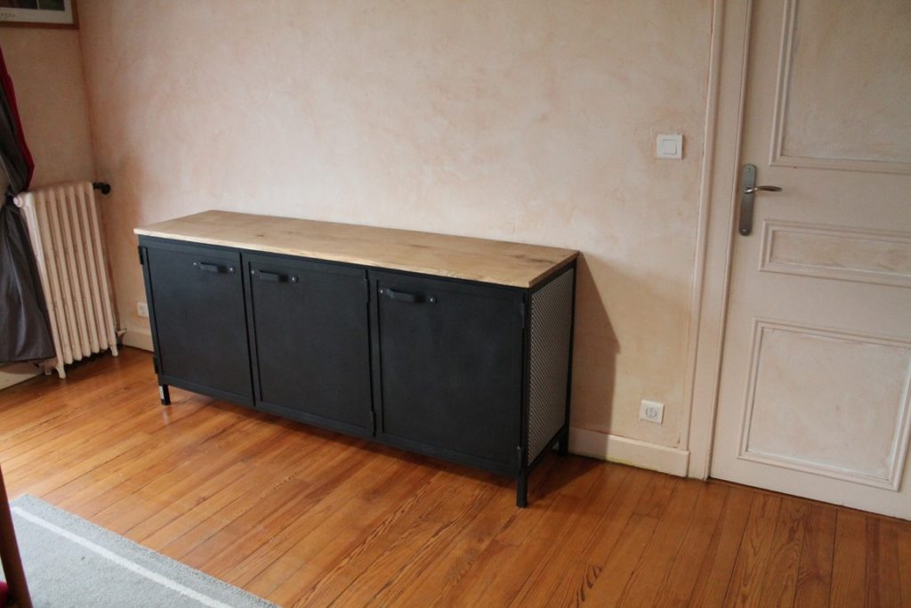 Buffet bois/métal Béarn Métal Design