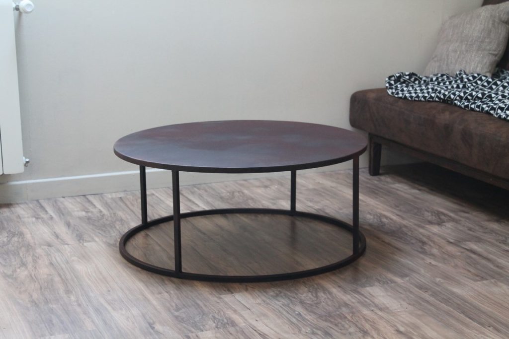 Table basse ronde full métal Béarn Métal Design