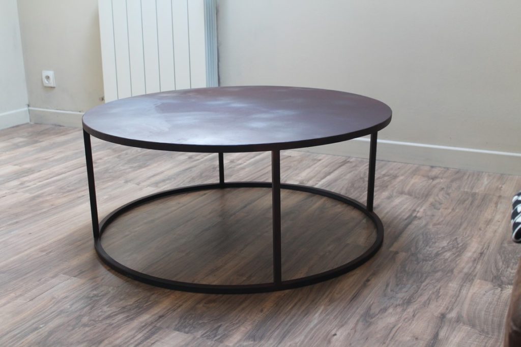 Table basse ronde full métal Béarn Métal Design