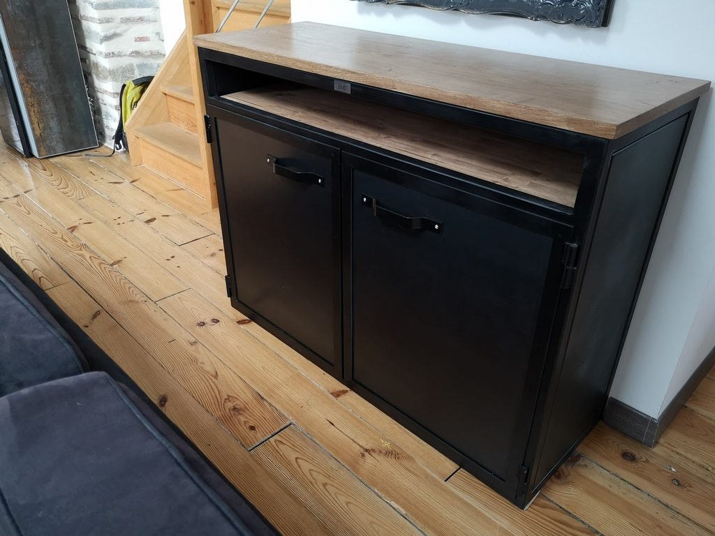 Buffet bois/métal industriel Béarn Métal Design