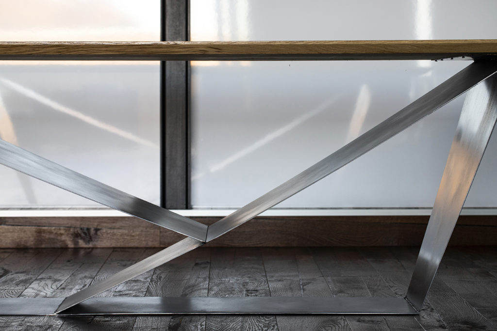 Table à manger design bois/métal Béarn Métal Design