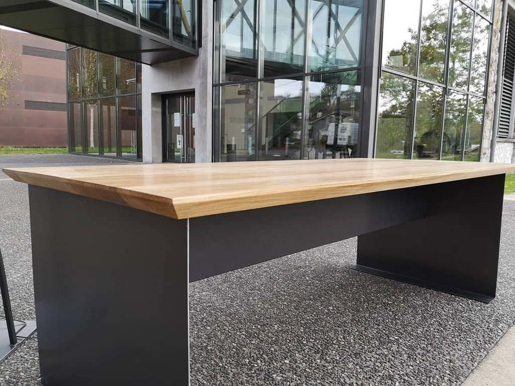 Bureau métal/bois style industriel Béarn Métal Design