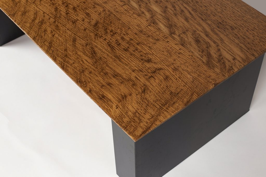 Table basse métal/bois industrielle Béarn Métal Design