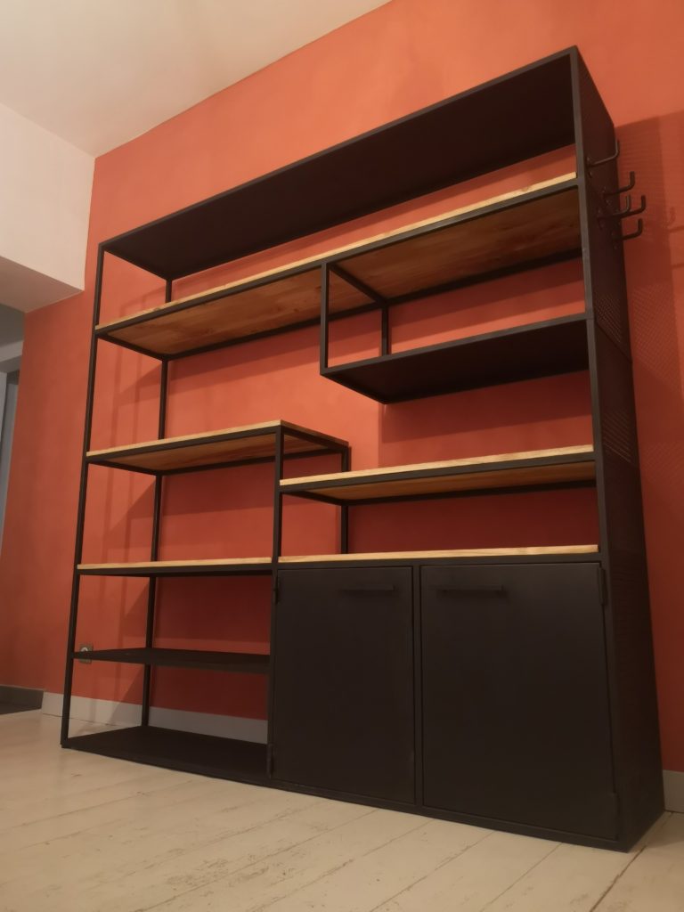 Bibliothèque industrielle par Béarn Métal Design