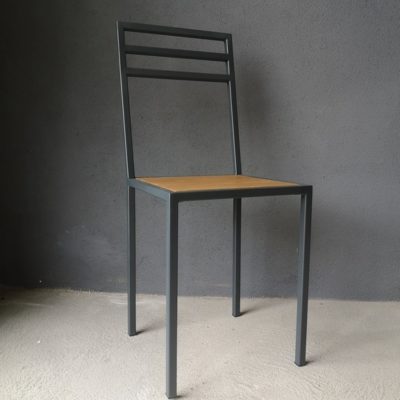 Chaise bois/Métal moderne par Béarn Métal Design