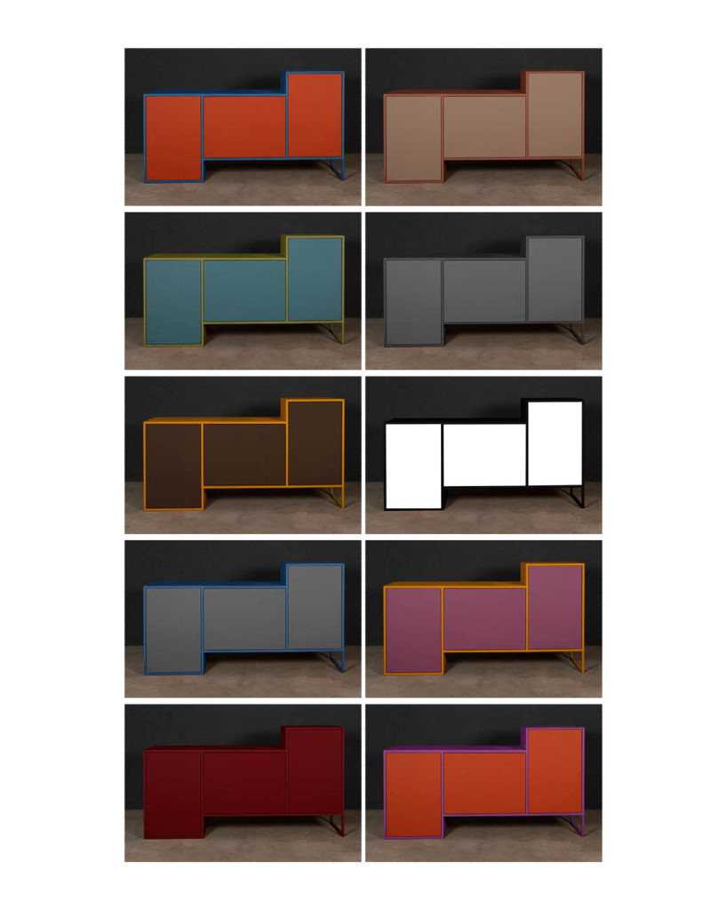 Buffet modulo design et moderne Béarn Métal Design