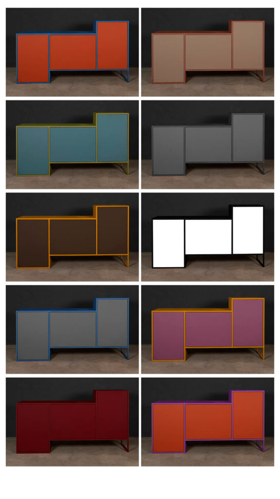 Buffet modulo design et moderne Béarn Métal Design
