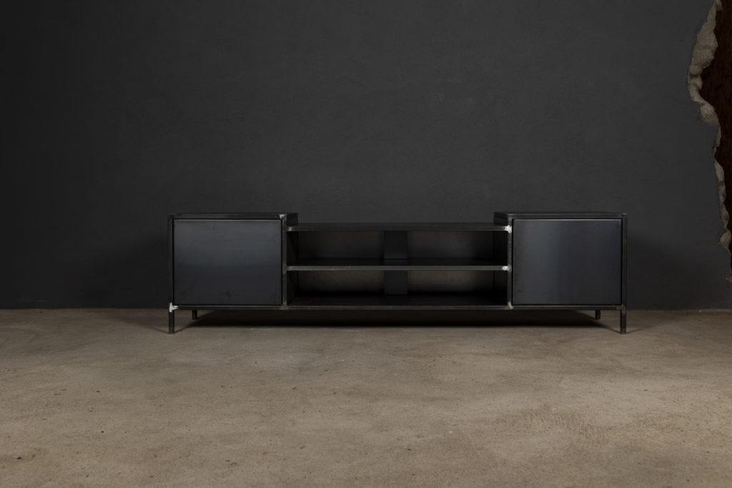 Meuble tv métal design par Béarn Métal Design