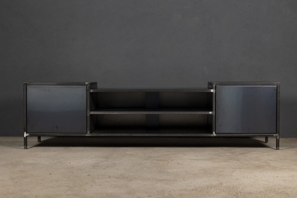 Meuble tv métal design par Béarn Métal Design