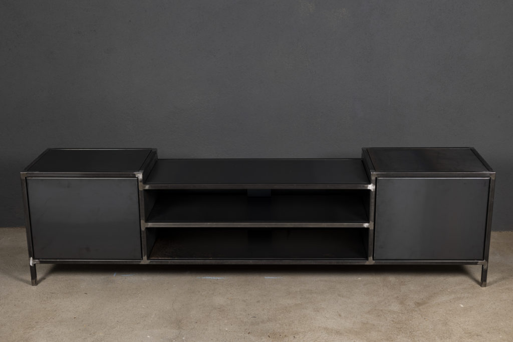 Meuble tv métal design par Béarn Métal Design