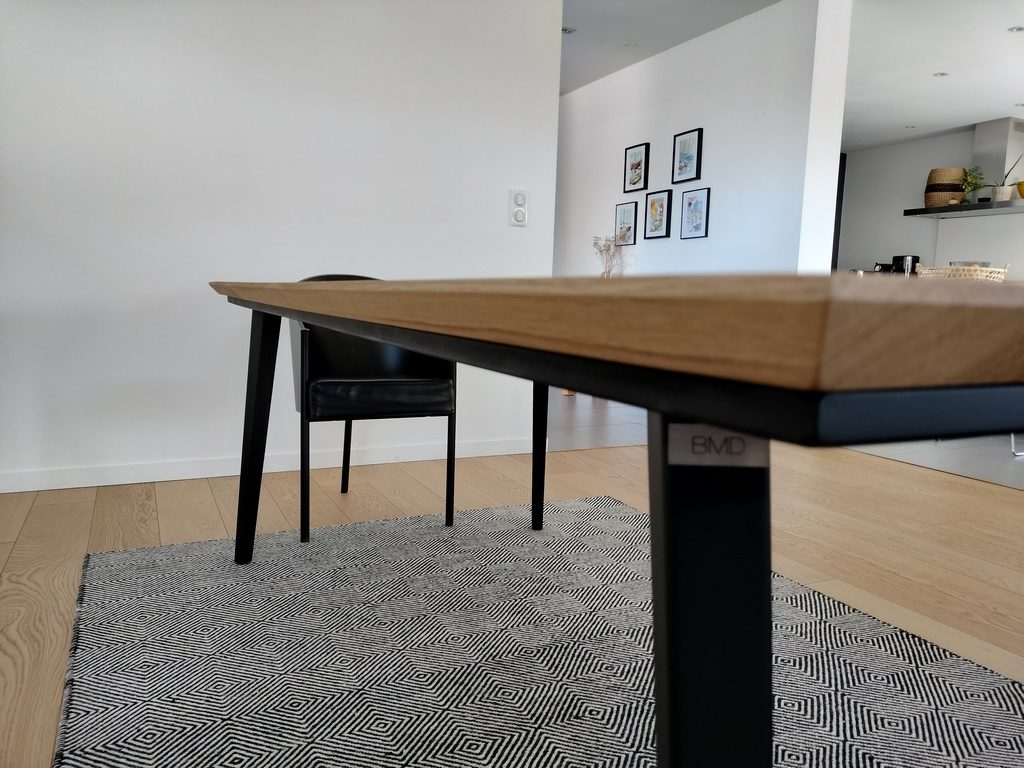 Table à manger bois/métal Béarn Métal Design