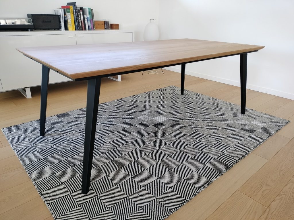 Table à manger bois/métal Béarn Métal Design