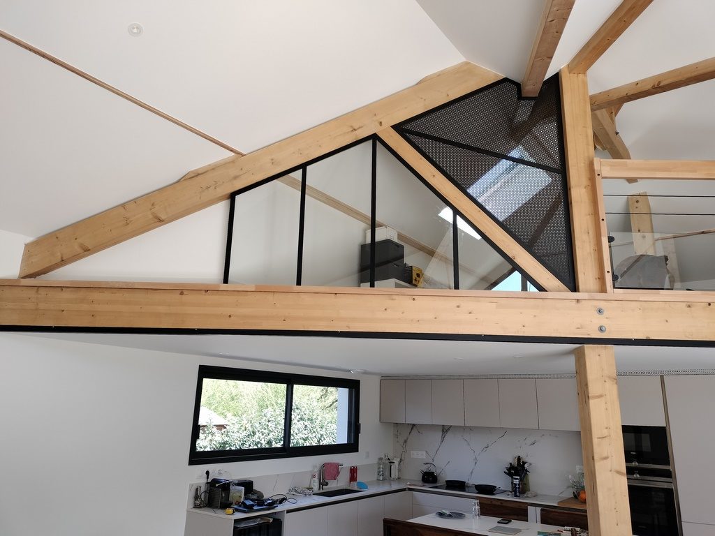 Verrière sur charpente Béarn Métal Design
