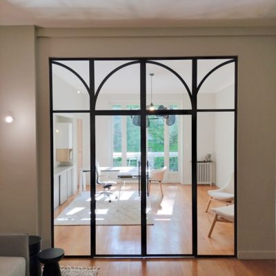 Verrière avec porte ouvrante style art déco Béarn Métal Design